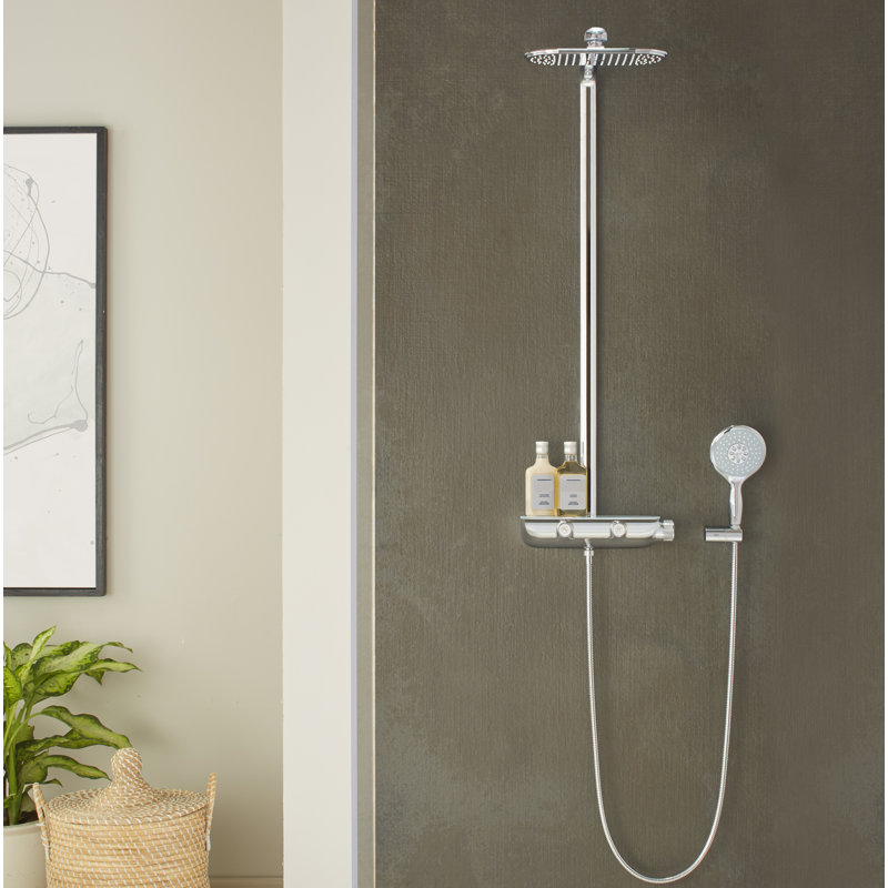 GROHE Smart Control Thermostatic Complete Shower System with TurboStat